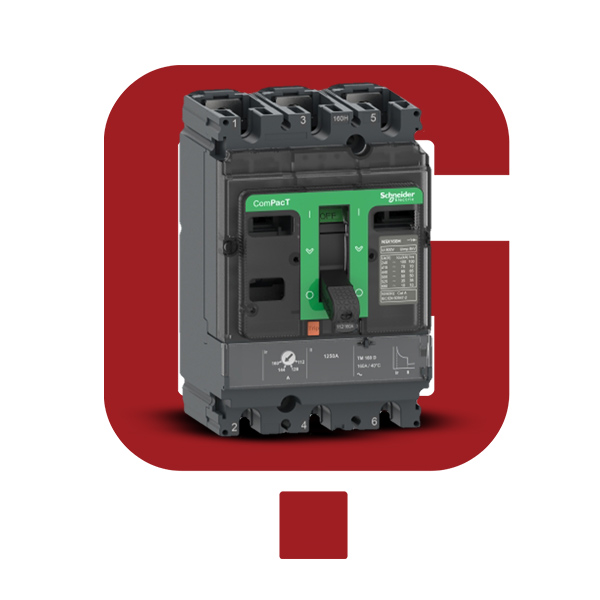 کلید اتومات ۳۲ آمپر ۲۵ کیلو اشنایدر C10B3TM032